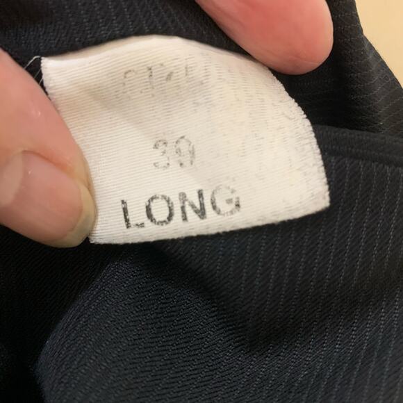 Jos A Bank Sz 44L/39L Signature Fit Wool Suit w/ Sport Blazer Jacket Black Cuffs - Picture 13 of 14